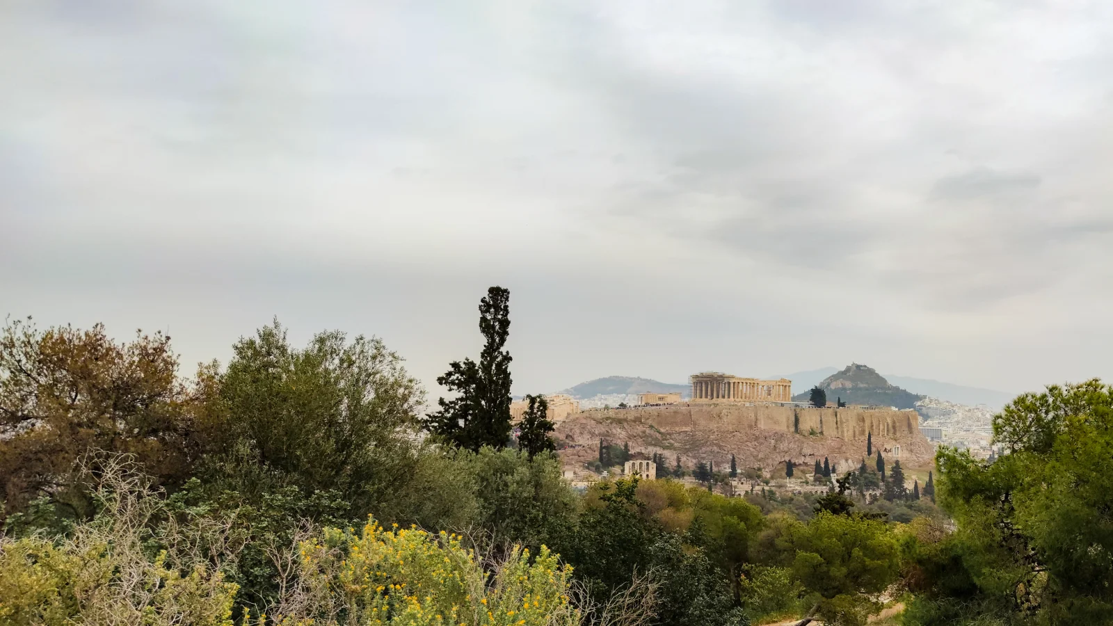 Acropolis seen from Philopappos hill
