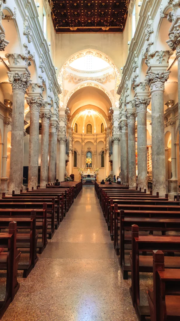Lecce, Salento, Italy - Basilica di Santa Croce Interior 1